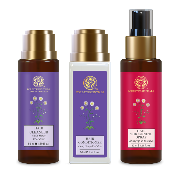 Forest Essentials Hair Thickening Ritual For Fuller Hair | Grocsy