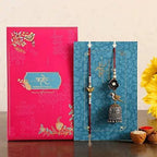 Love Birds Set Of Pretty Lumba Rakhi | Grocsy