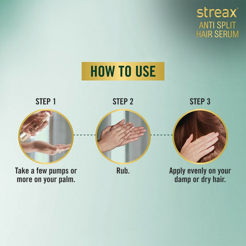 Streax Anti Split Hair Serum With Bio-Elixir | Grocsy