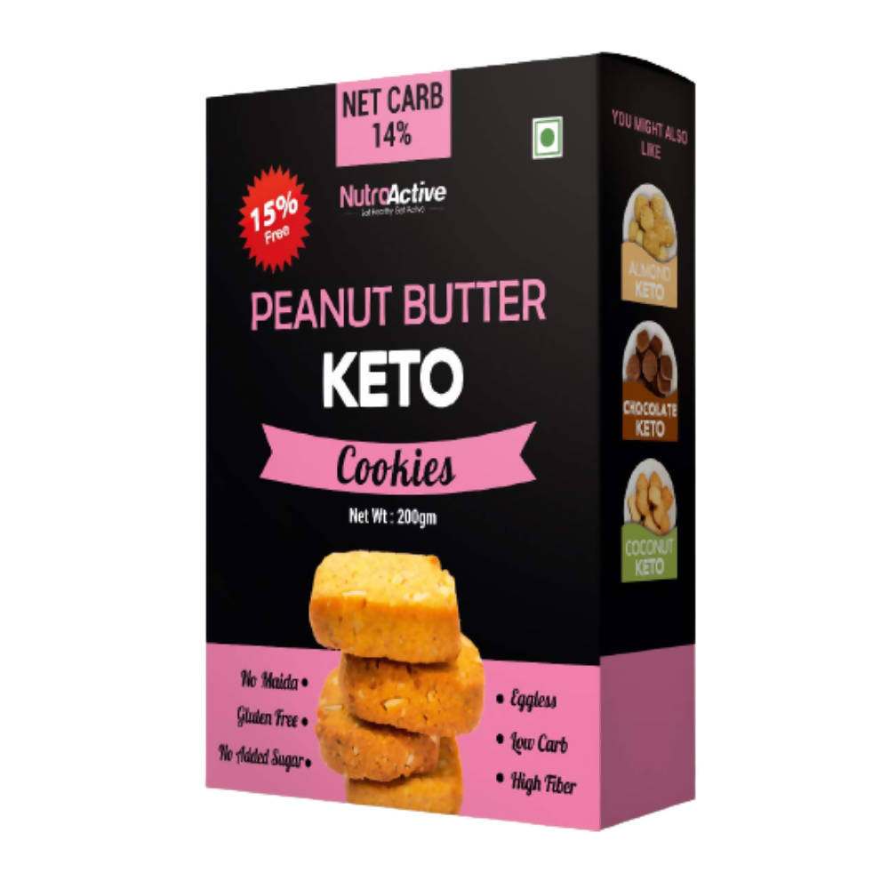 NutroActive Peanut Butter Keto Cookies | Grocsy