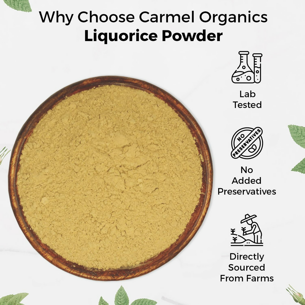 Carmel Organics Liquorice/Mulethi Root Powder | Grocsy