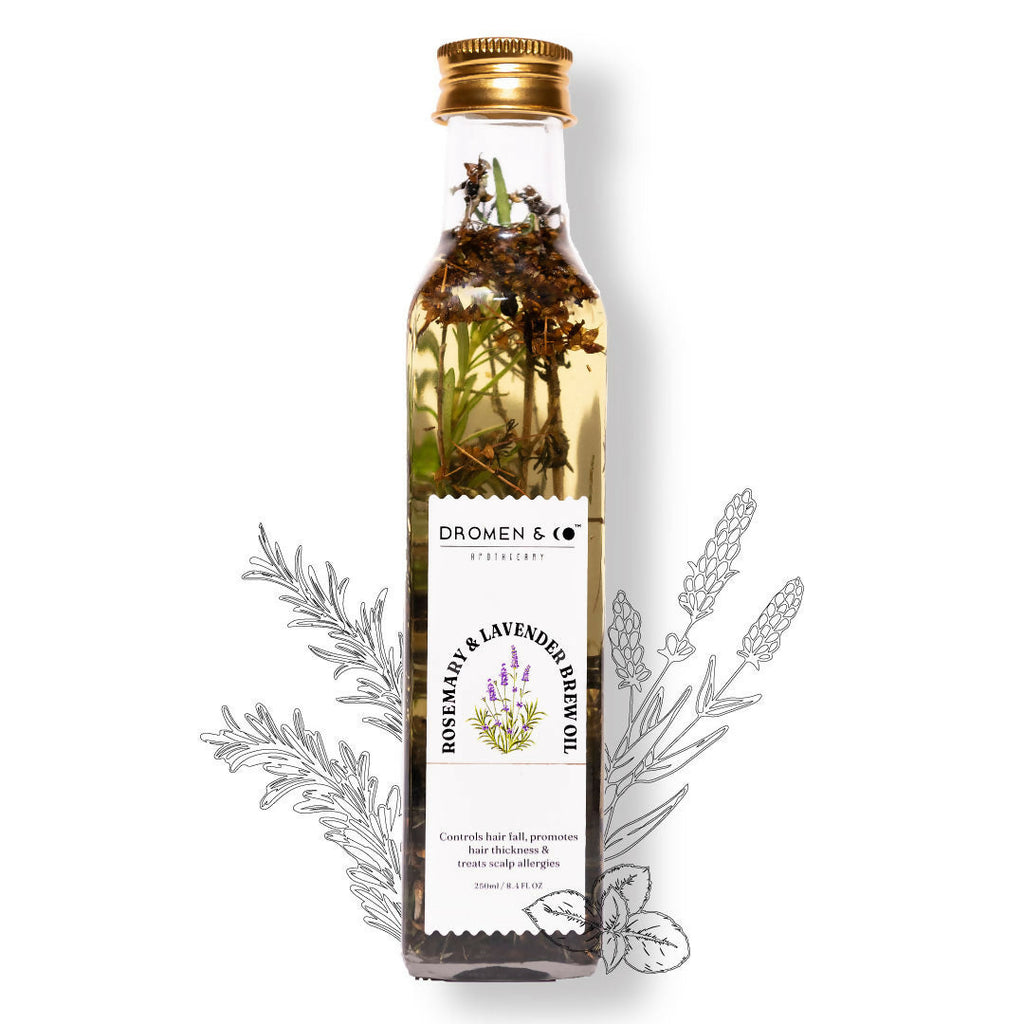 Dromen & Co Rosemary & Lavender Brew Hair Oil | Grocsy