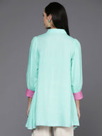Ahalyaa Women's Traditional wear Tunic - Blue | Grocsy
