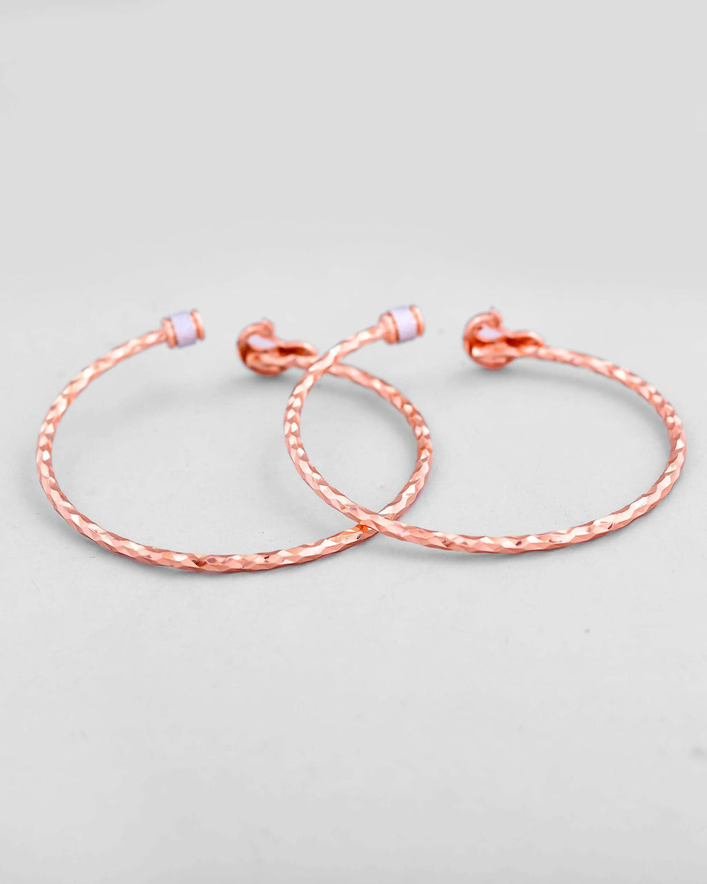 VOJ Set of 2 Dual Tone Bangles with Peacock Designed | Grocsy