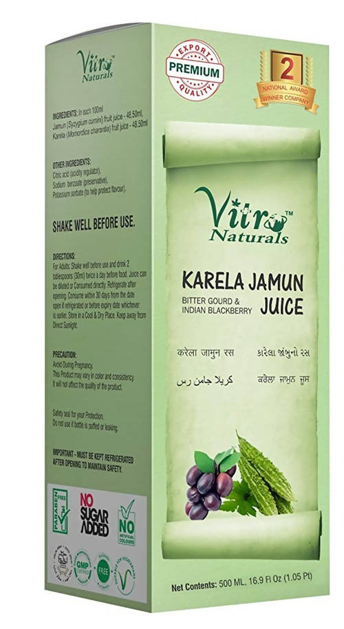 Vitro Naturals Karela Jamun Juice | Grocsy