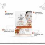 Ayouthveda Vitamin C Rich Oats Silk & Honey Face Serum Sheet Mask | Grocsy
