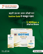 Jagat Pharma Isotine Gold Eye Drops & Capsules - Empowering Vision's Strength | Grocsy