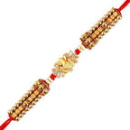 Ganesha Design Rakhi and Kaju Katli Box | Grocsy
