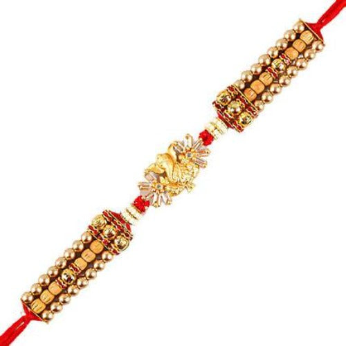 Ganesha Design Rakhi and Fruit N Nut Chocolates | Grocsy