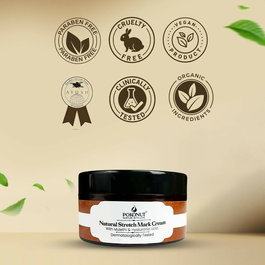 Pokonut Natural Stretch Mark Cream | Grocsy