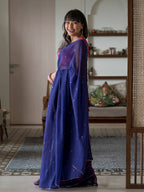 Suta Purple Woven Design Pure Cotton Saree | Grocsy