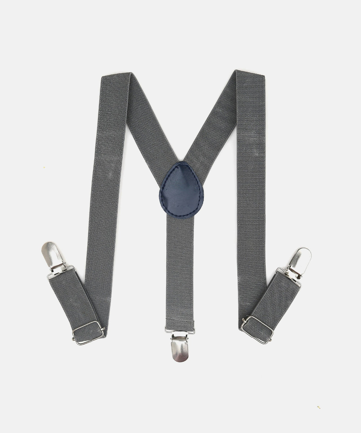 Manet Boys Solid Suspenders - Grey | Grocsy