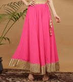 Joban Fashion Pink Georgette Lehenga Set | Grocsy