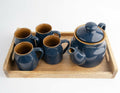 Simply Soho Midnight Bloom Tea Set with Tray | Grocsy