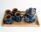 Simply Soho Midnight Bloom Tea Set with Tray | Grocsy