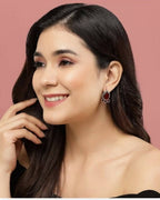 Teardrop Shaped Studs Earrings for Women & Girls By House of Ree - Swadesiicart