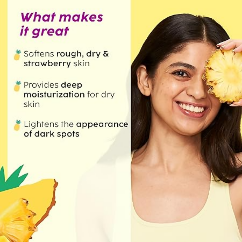 PLIX The Plant Fix Pineapple Trio With Cleanser, Body Wash & Cream | Grocsy