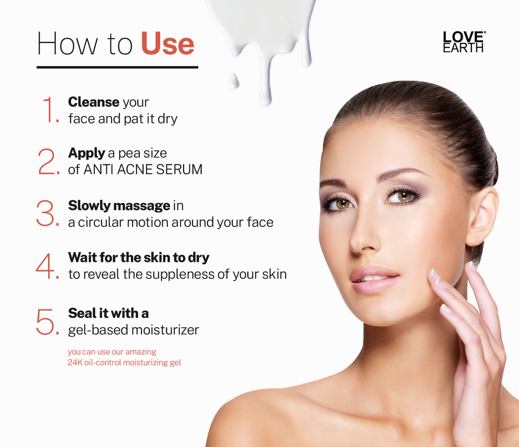 Love Earth Anti Acne Face Serum | Grocsy