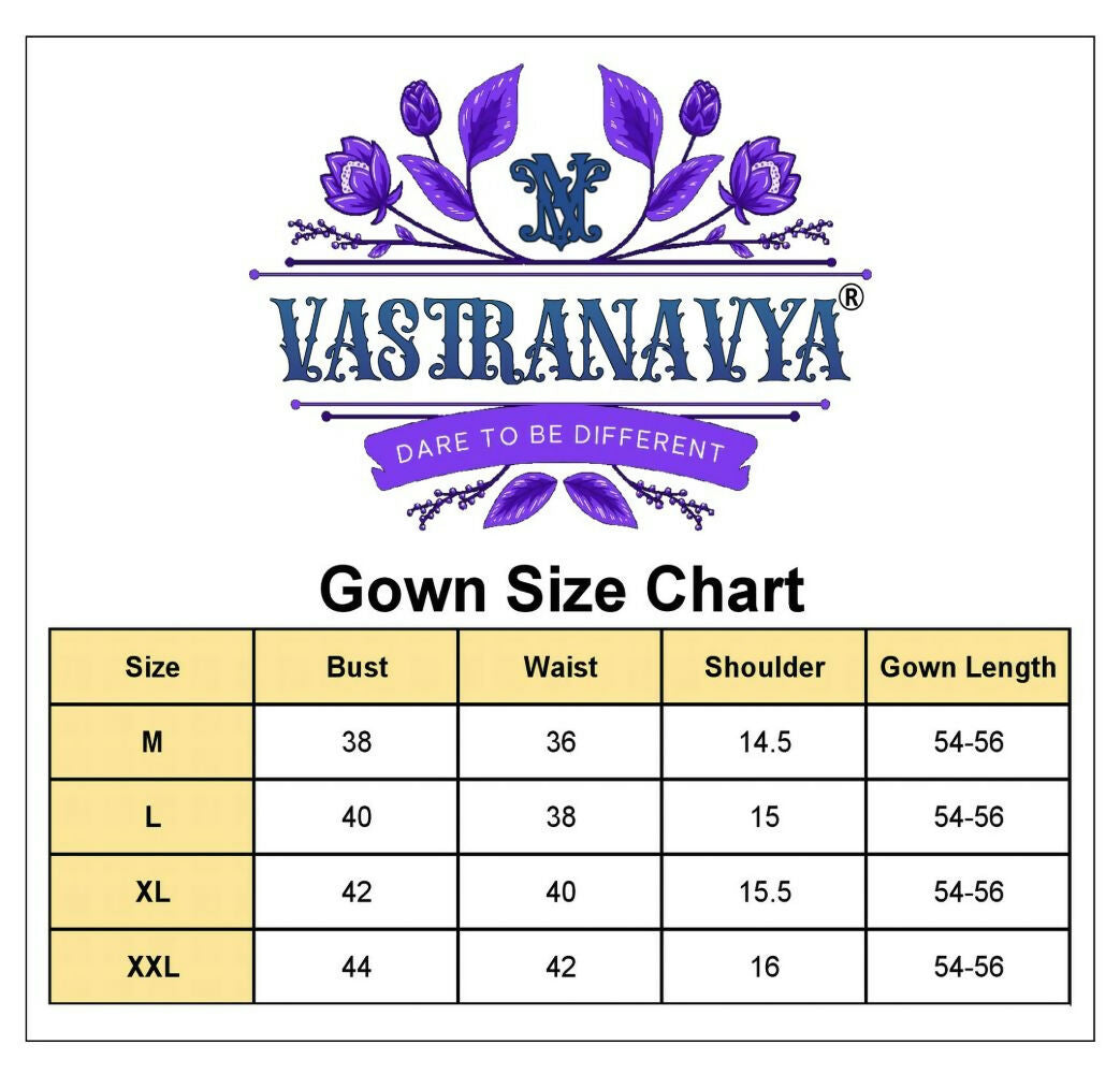 Vastranavya Lavender Gold Crush Padding With Beads Embroidered Work Gown | Grocsy