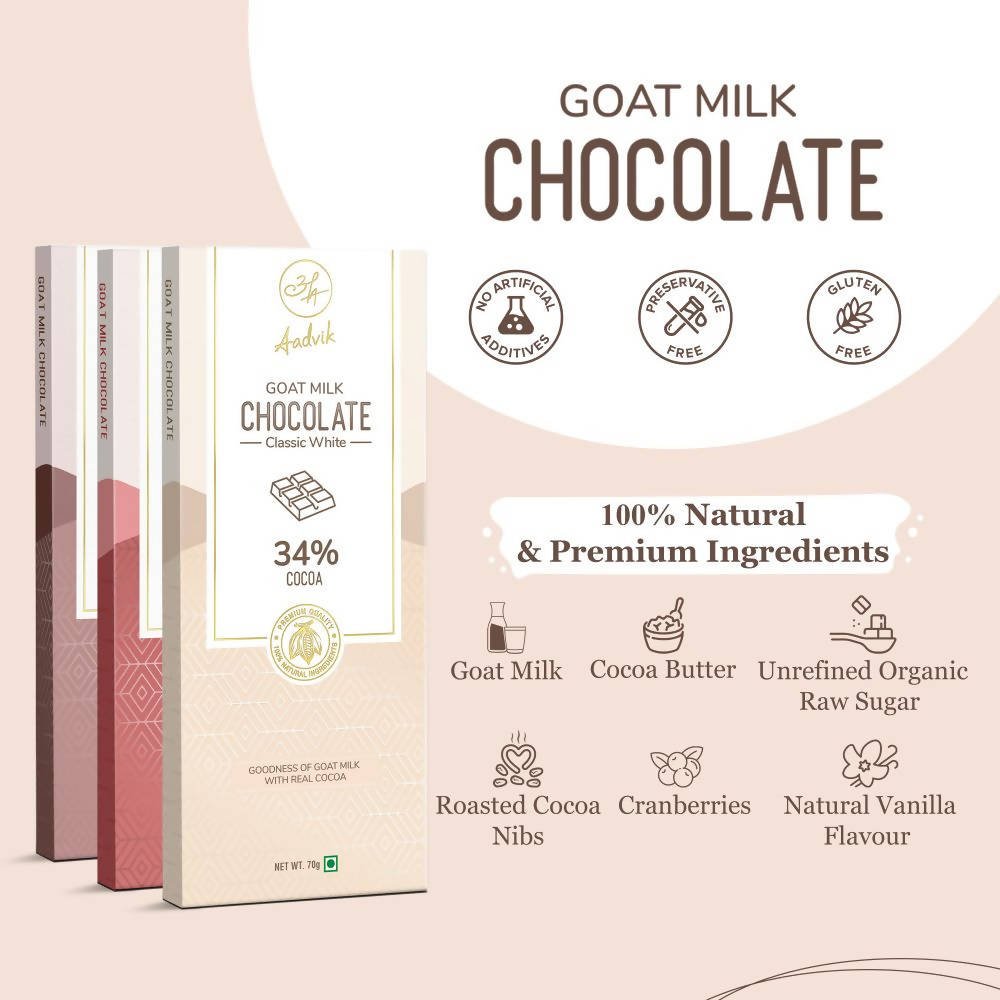 Aadvik Goat Milk Chocolate - Assorted | Grocsy
