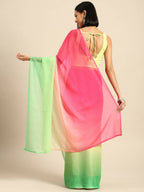 Ahalyaa Women's Traditional wear Saree - Pink | Grocsy