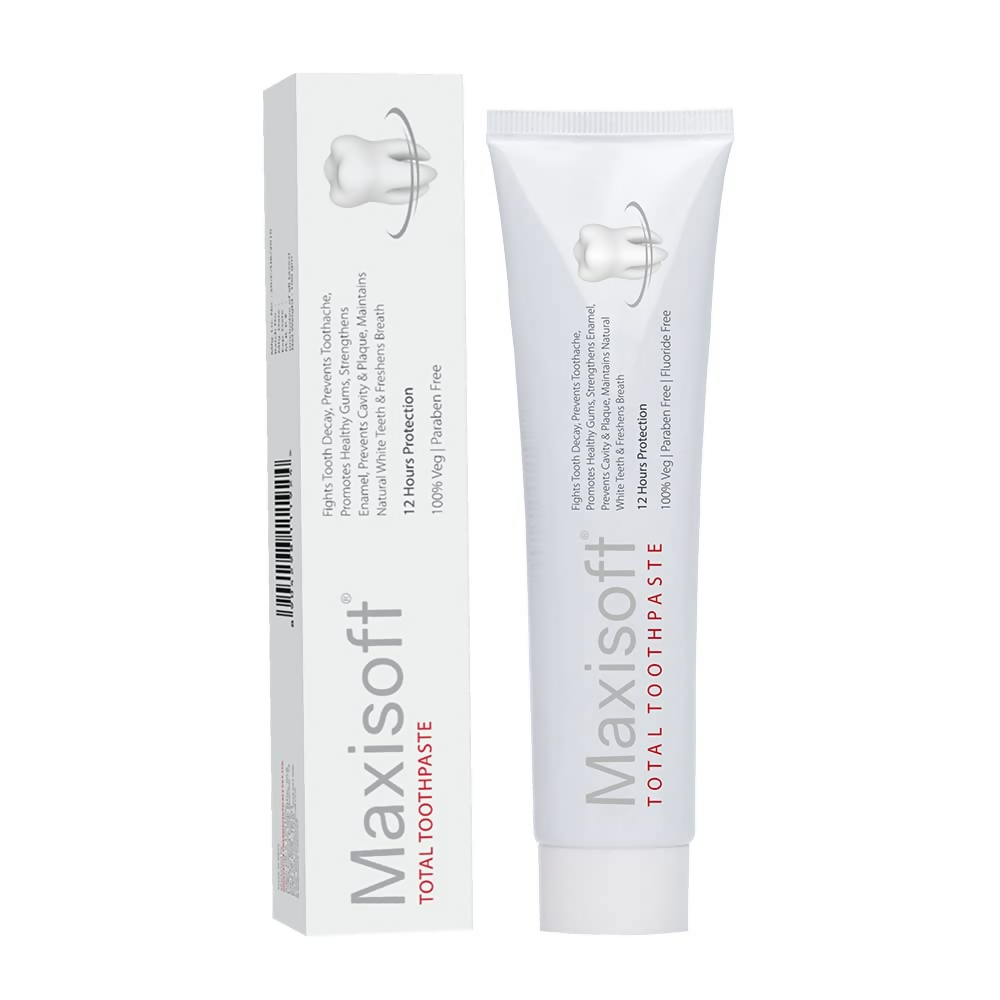 Maxisoft Total Toothpaste With Akarkara Babool Bakul Camphor Elaichi Pipli & Clove | Grocsy