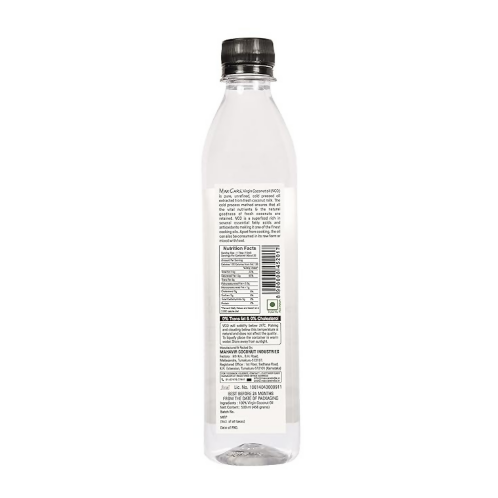 Max Care Virgin Coconut Oil (Cold Pressed) | Grocsy