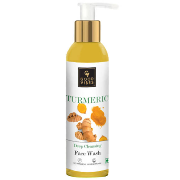 Good Vibes Turmeric Deep Cleansing Face Wash | Grocsy