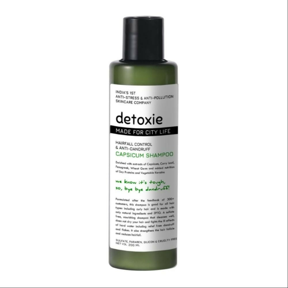 Detoxie Anti-Dandruff & Flake Relief Capsicum Shampoo | Grocsy