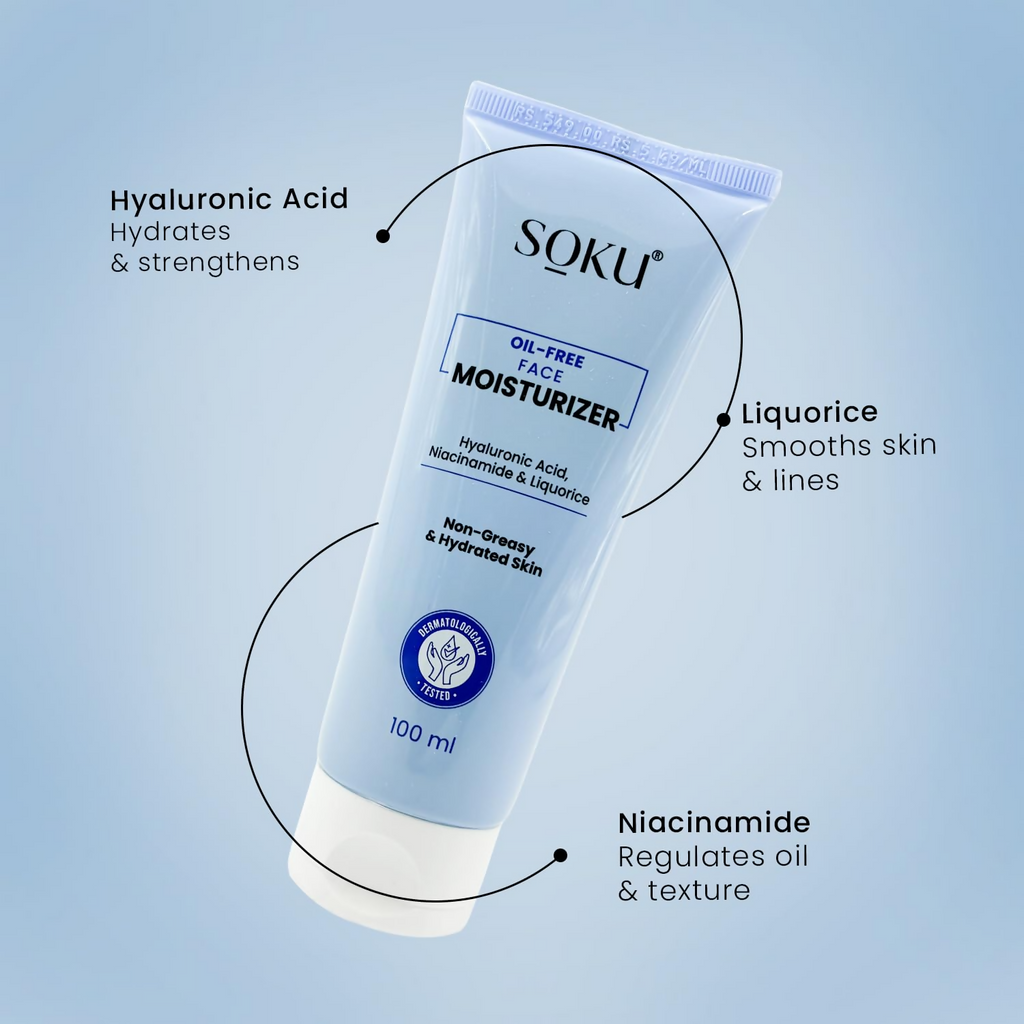 SOKU Oil Free Face Moisturizer Cream | Grocsy