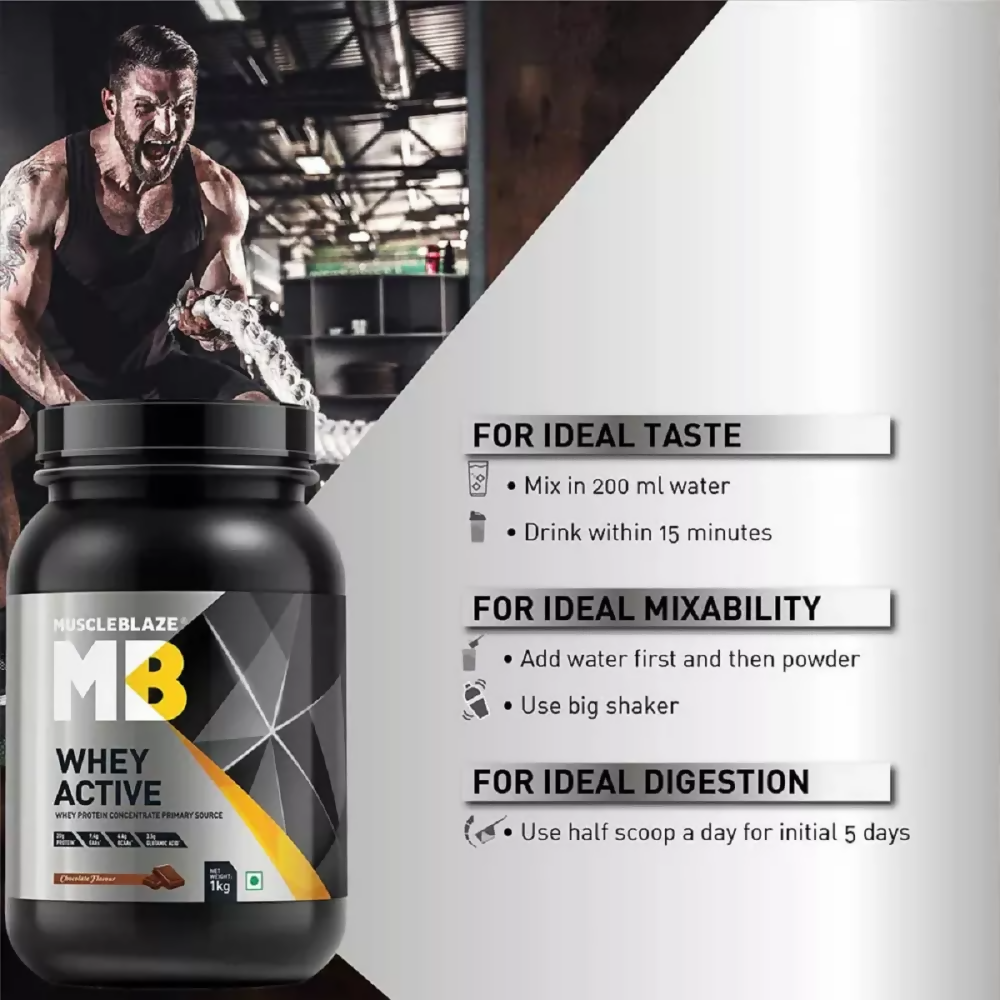 MuscleBlaze Whey Active Chocolate | Grocsy