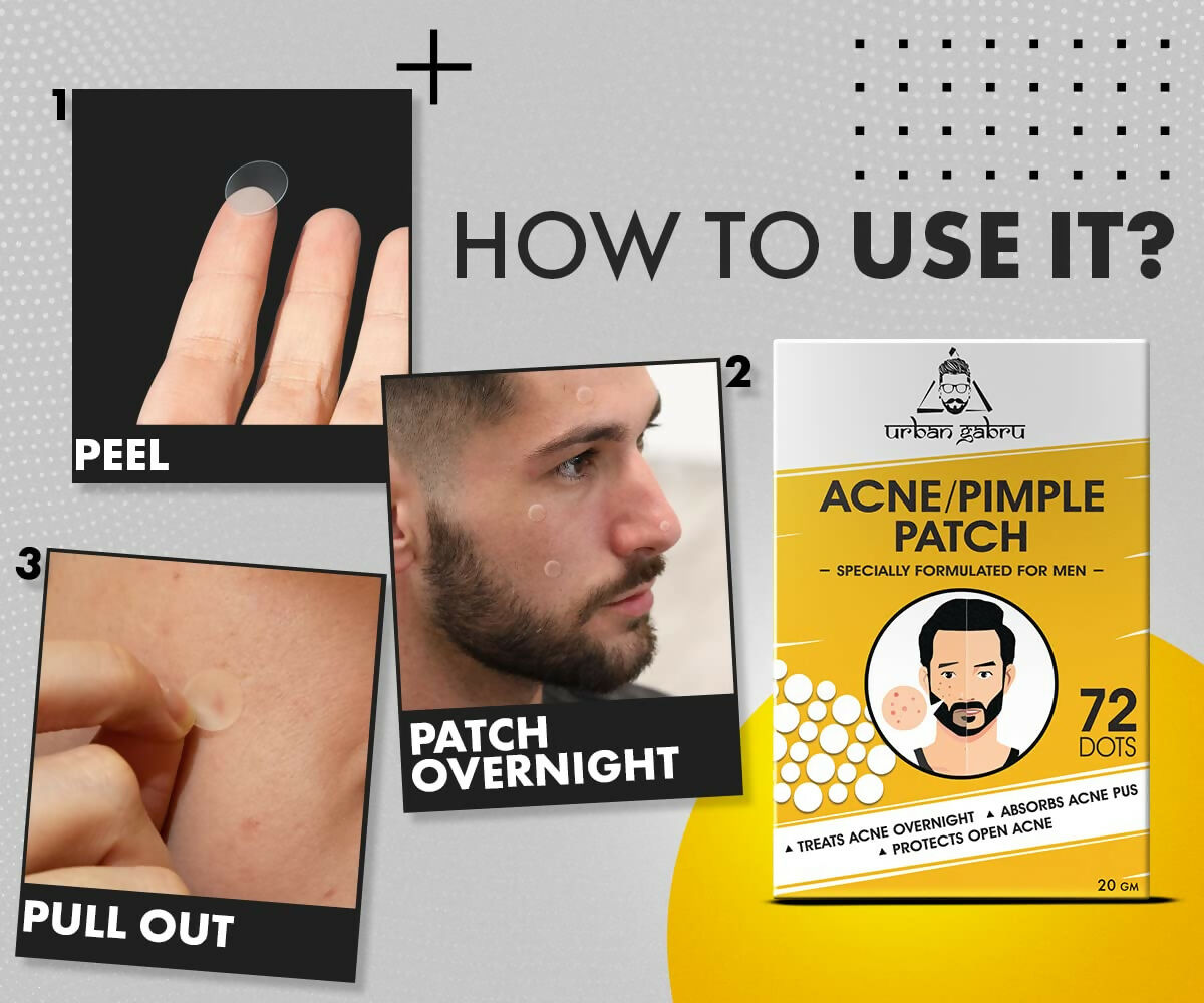 UrbanGabru Acne Pimple Patch - Invisible Facial Stickers Reduces Pimple Overnight | Grocsy