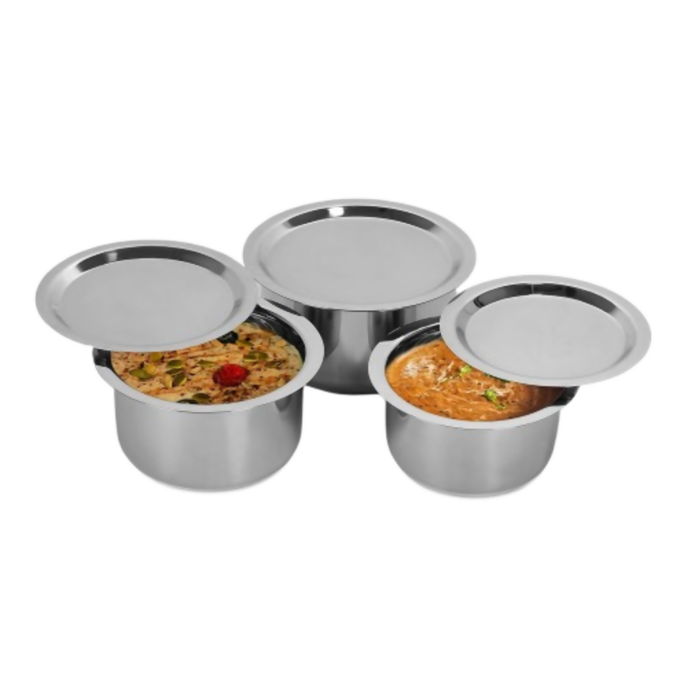 Sumeet Stainless Steel Tope/Patila Cookware Set with Lid | Grocsy