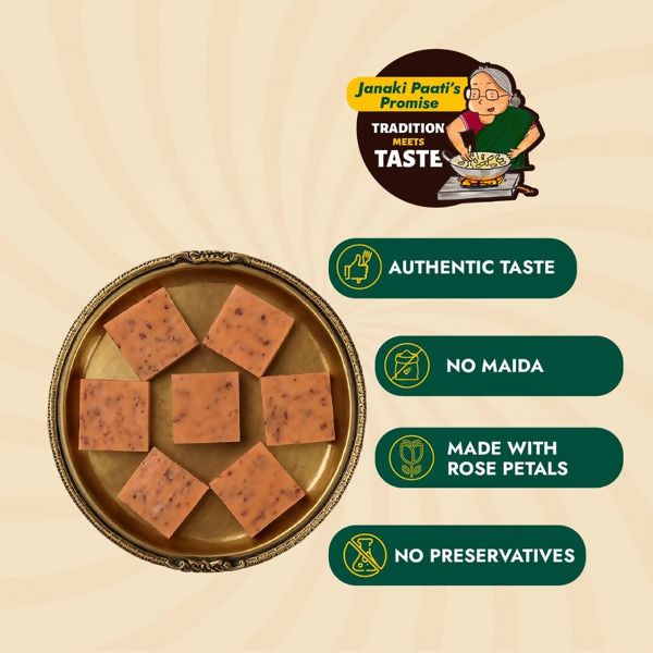 Sweet Karam Coffee Rose Milk Burfi | Grocsy