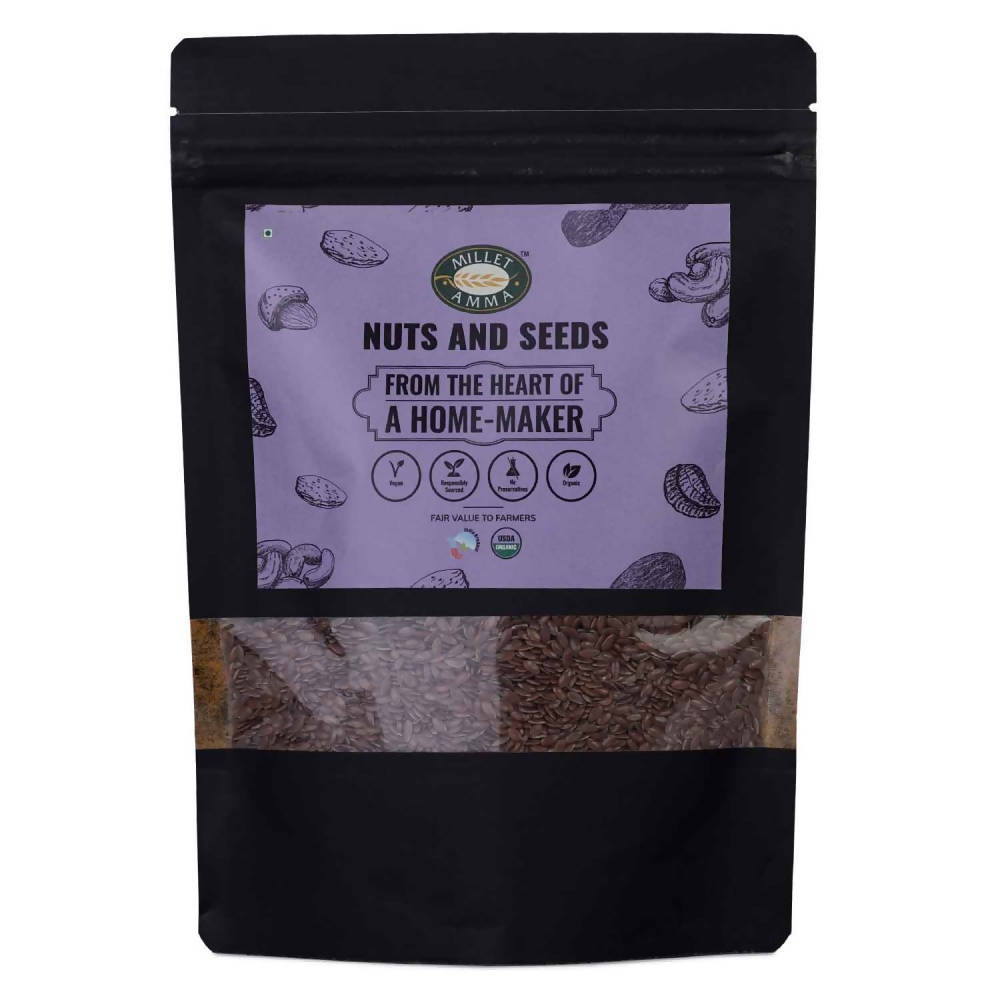 Millet Amma Organic Flax Seeds | Grocsy