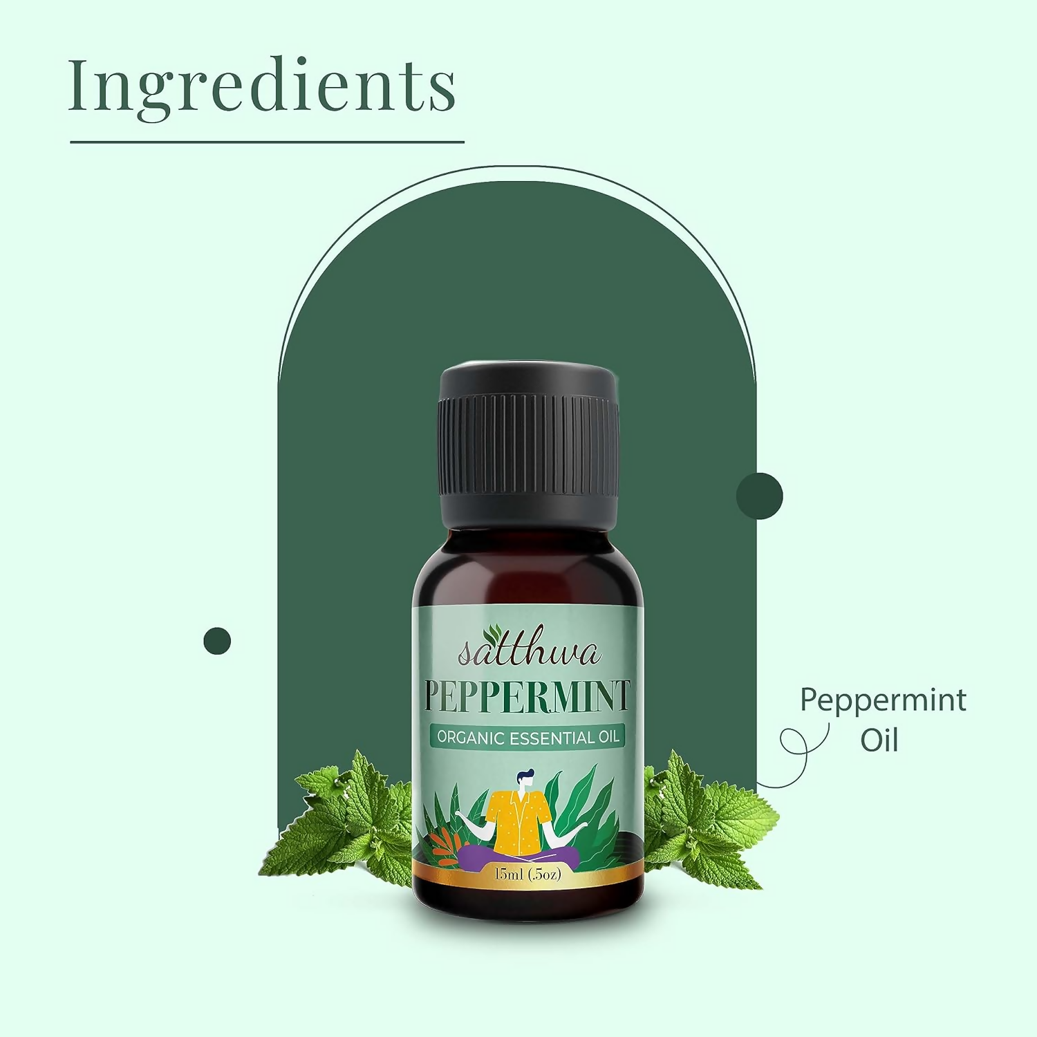 Satthwa Organic Peppermint Essential Oil | Grocsy