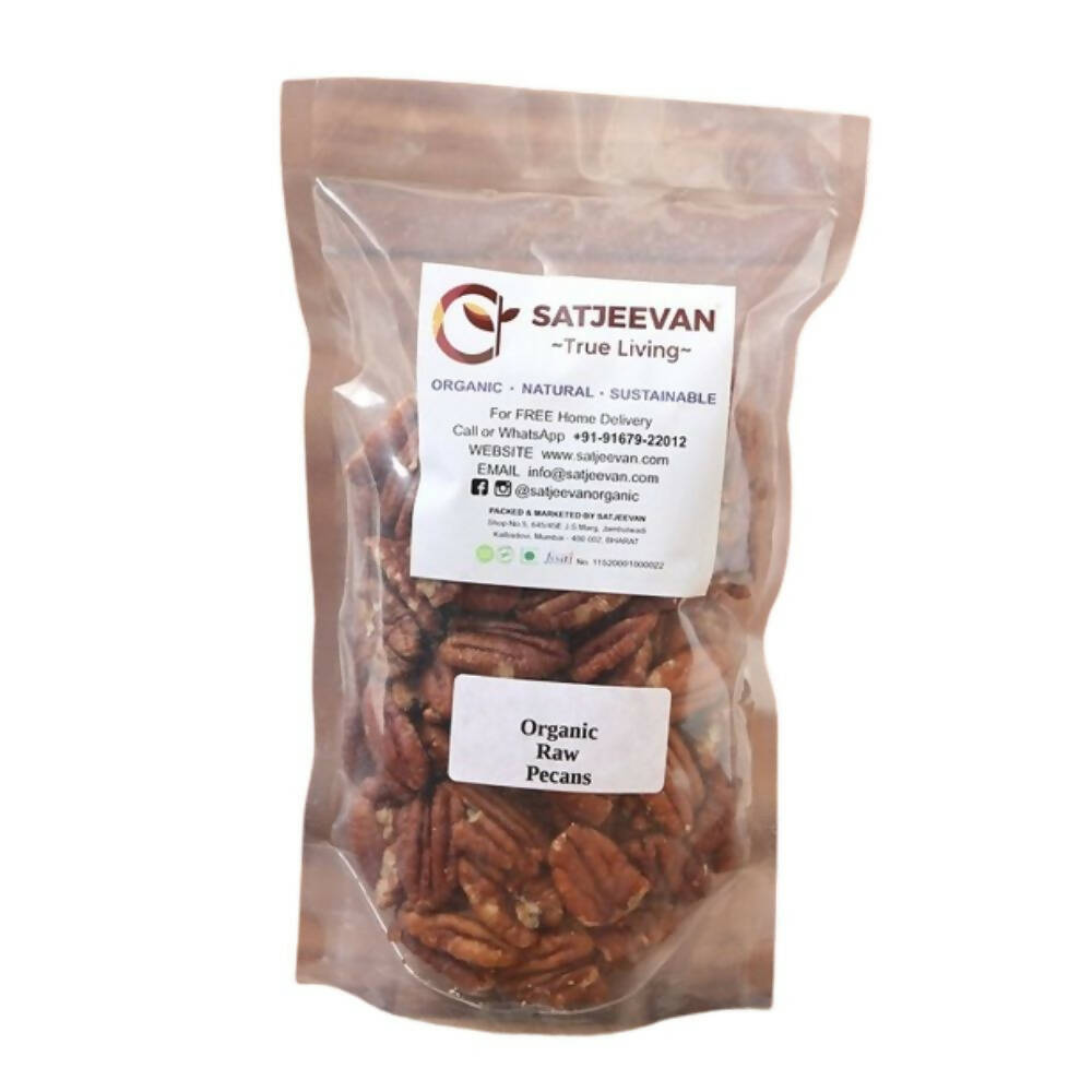 Satjeevan Organic Raw Pecans | Grocsy