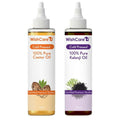 Wishcare 100% Pure Cold Pressed Castor Oil & Kalonji Black Onion Seed Oil Combo | Grocsy