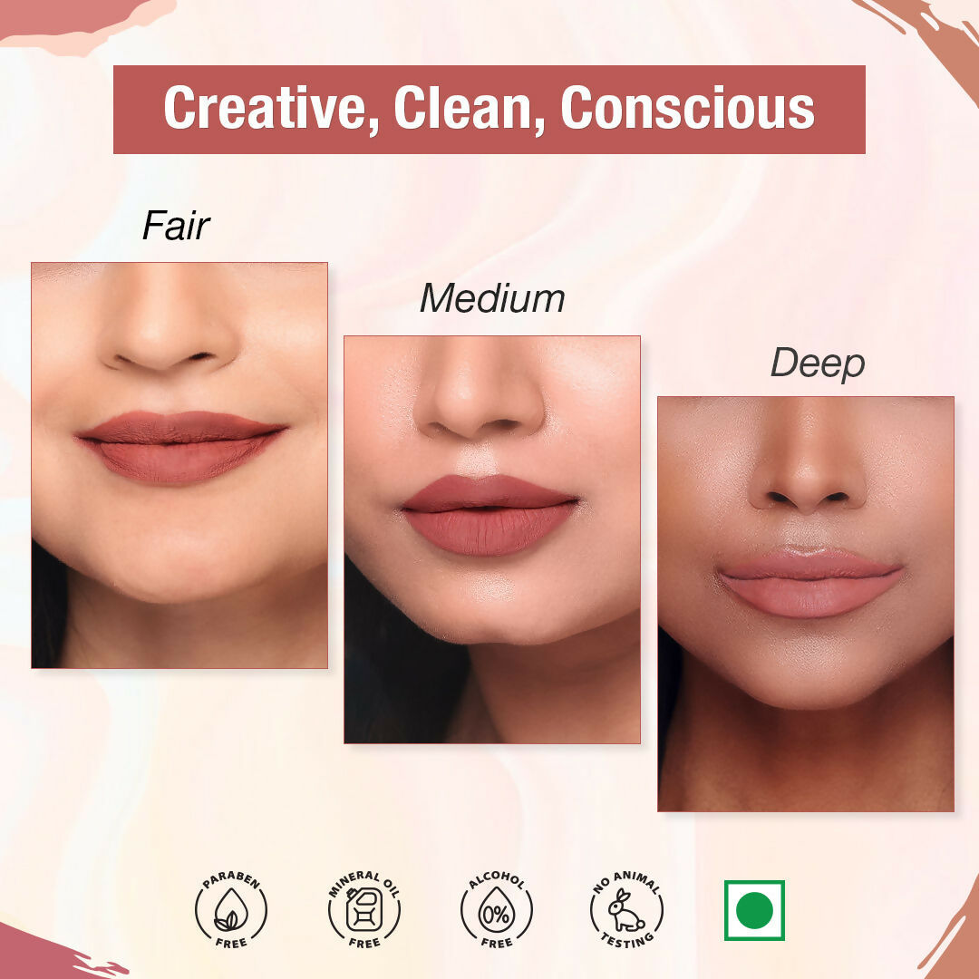 The Natural Wash Matte Velvet Longstay Liquid Mini Lipstick - 03 Magical Mauve | Grocsy