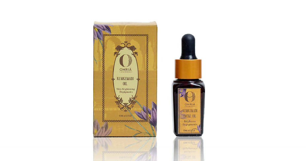 Ohria Ayurveda Kumkumadi Skin Brightening Elixir Oil | Grocsy