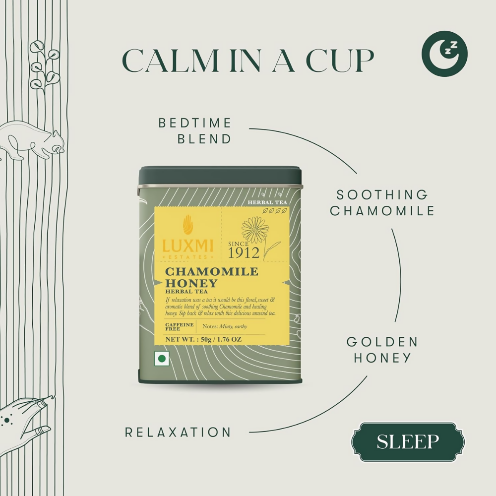 Luxmi Estates Chamomile Honey Herbal Infusion | Grocsy