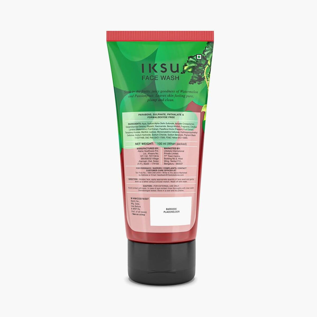 IKSU Watermelon & Passion Fruit Face Wash | Grocsy