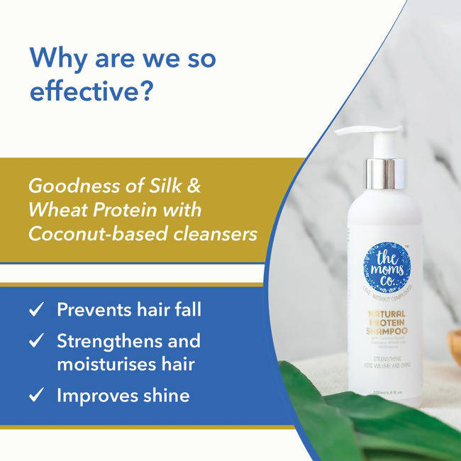 The Moms Co Natural Protein Shampoo | Grocsy