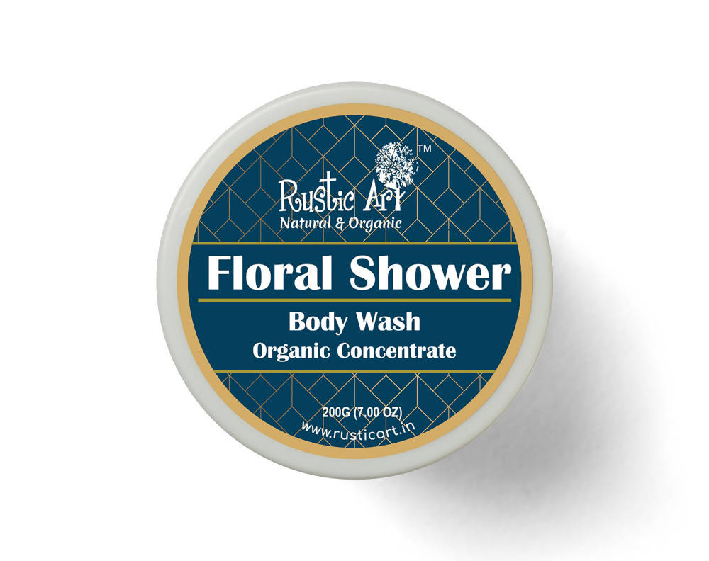 Rustic Art Floral Shower Organic Concentrate Body Wash | Grocsy
