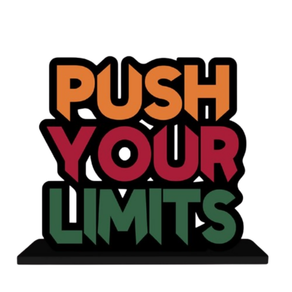 Artvibes Wooden Idols and Figurine Push Your Limit Quotes Table Decoration | Grocsy