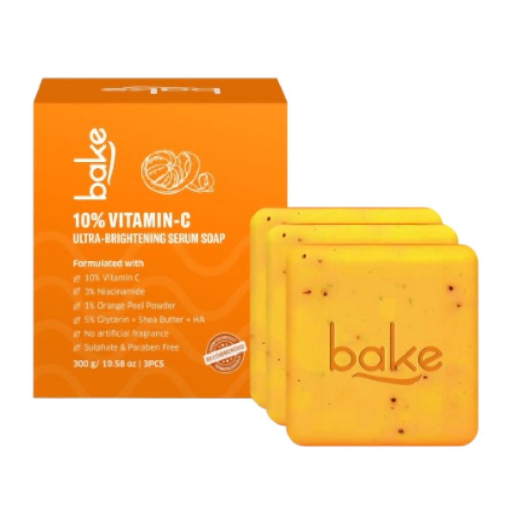 Bake 10% Vitamin C Ultra Brightening Serum Soap | Grocsy