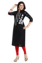 Snehal Creations Designer Long Raw Silk Embroidery Kurti | Grocsy