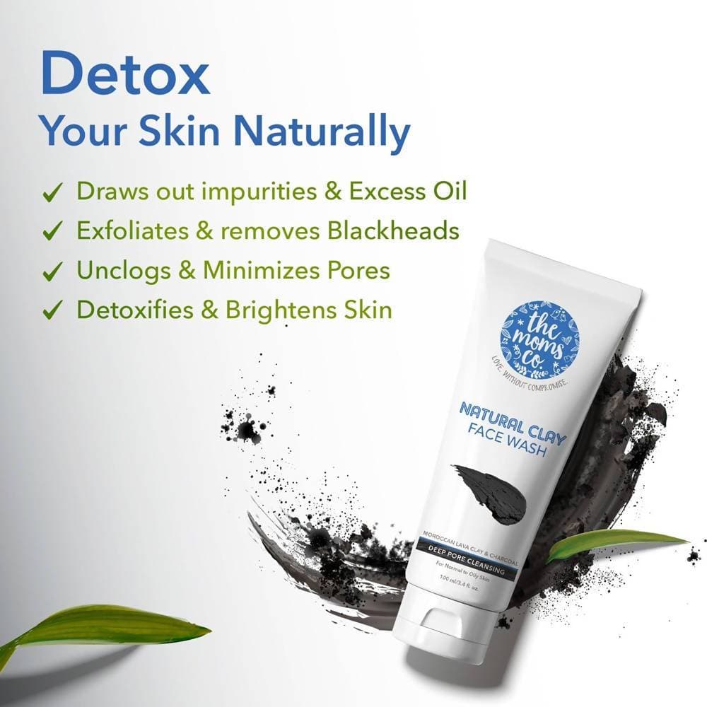 The Moms Co Natural Clay Face Wash | Grocsy