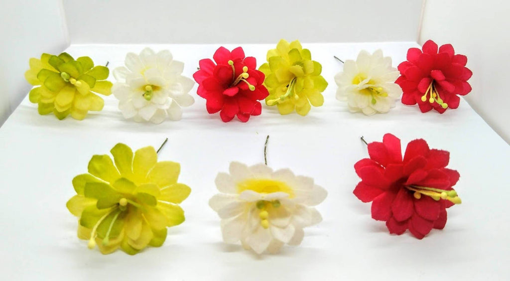 Multicolor Flower Hair Brooches | Grocsy