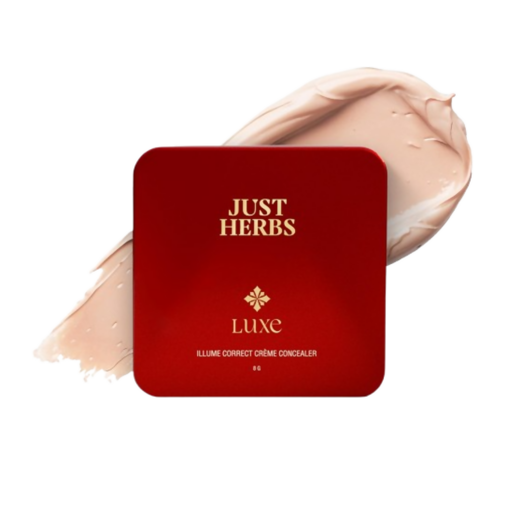 Just Herbs Luxe Illume Correct Créme Concealer Covers Dark Circles (100 Porcelain) | Grocsy